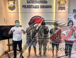 Satresnarkoba Polrestabes Surabaya Ringkus Pelaku Pengedar Narkoba, Ketiga Merupakan Warga Tambak Segaran Wetan Surabaya