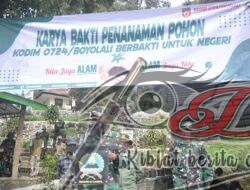 Kodim Boyolali Laksanakan Reboisasi di Sekitar Tuk Babon Lereng Gunung Merbabu
