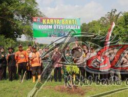 Kodim Sragen Tanami Ratusan Pohon