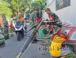 Koramil 03 Serengan & Komponen Masyarakat Gelar Kerja Bakti Dalam Rangka Hari Juang Kartika TNI AD 2023