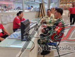 Babinsa Tipes Sidak Keamanan dan Sembako di Lotte Mart