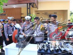 Kapolres Ngawi Musnahkan 176 Knalpot Brong Jelang Pergantian Tahun