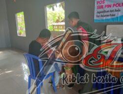 Wujudkan Balita Bebas Dari Polio, Babinsa Dampingi Nakes Pemberian Vaksin