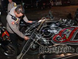 Gelar Patroli Gabungan Polres Kediri Amankan Puluhan Motor Berknalpot Tidak Sesuai Spektek