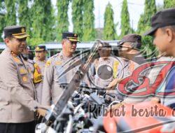 Cek Ranmor Dinas, Kapolres Madiun Pastikan Kesiapan Pengamanan Pemilu 2024