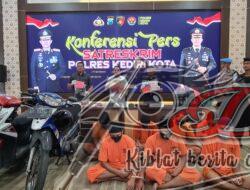 Satreskrim Polres Kediri Kota Berhasil Ungkap 8 Kasus Diantaranya Penyalahgunaan BBM Bersubsidi Selama Sebulan