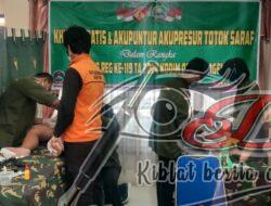Satgas TMMD Ke-119 Gelar Khitan Gratis dan Akupuntur Bersama Kodim 0725/Sragen