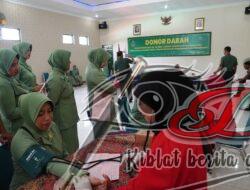HUT Ke 78 Persit Kodim Boyolali Gelar Donor Darah