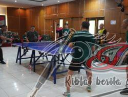 Olah Raga Bersama, Kodim 0726/Sukoharjo dan Fave Hotel, Pertandingan Persahabatan Tenis Meja