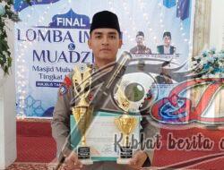 Anggota Polres Bondowoso Bripka Nur Wachid Berhasil Meraih Juara Favorit dan Harapan 3 Dalam Lomba Imam Masjid