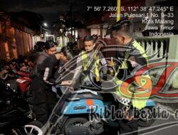 Ramadhan Kondusif, Tim “Pos Onta” Malang Kota Amankan Puluhan Motor Balap Liar