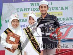 Kakak Beradik Siswa SD Muhlas Dapat Beasiswa Tahfidz Pemkot Surabaya
