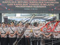 Kapolrestabes Surabaya Memimpin Pelantikan dan Serah Terima Jabatan Pejabat Utama Serta Empat Kapolsek Jajaran