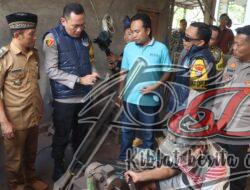 Dukung UMKM, Kapolres Bondowoso Beri Motivasi Sektor Industri Kerajinan Tangan