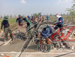 Berjalan dengan lancar, Memasuki hari Ke -7 Betonisasi Jalan telah mencapai 25%