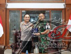 Kapolrestabes Surabaya dan Dandenpom V/4 Pererat Soliditas dan Sinergitas Wujudkan TNI – Polri Solid