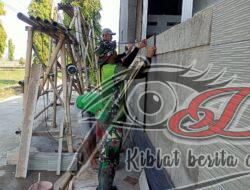 Rehab Masjid Desa Wirun Mulai Dikerjakan Satgas TMMD Ke-120 Kodim 0726/Sukoharjo