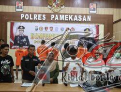 Satreskrim Polres Pamekasan Berhasil Ungkap Curanmor, Tersangka Pasutri dan Penadah Diamankan
