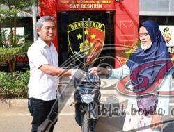 Emak-emak Senang Motor yang Dicuri Maling Kembali Lagi: Terima Kasih Polres Pelabuhan Tanjung Perak