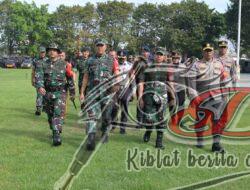 Apel Kegiatan Latihan Kesiapsiagaan Operasi (LKO) dilanjutkan drill menghadapi aksi massa di alun-alun Satya Negara Sukoharjo
