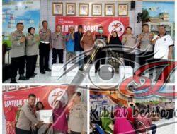 Sambut HUT Bhayangkara Ke-78 Polres Tanjung Perak Gelar Bakti Sosial