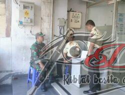 Ciptakan Keamanan Lingkungan, Begini Pesan Babinsa Kratonan Dengan Security Bank Shinhan