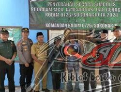 Dandim 0726/Sukoharjo Serahkan Kunci Hasil Renovasi RTLH di Desa Gedangan