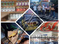 Satreskrim Polres Pelabuhan Tanjung Perak Serahkan Jutaan Batang Rokok Ilegal Ke Bea Cukai