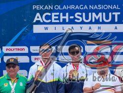 Denri Maulidzar Borong Tiga Emas Lewat Cabor Dayung Rowing di PON XXI Aceh Sumut
