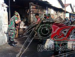 Dalam Hari Juang TNI AD Tahun 2024 Koramil 03/Serengan Kerja Bakti Bersihkan Lingkungan Pasar Harjodaksino