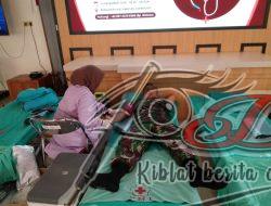 Peduli Kemanusiaan, Anggota Koramil 03/Serengan Ikuti Donor Darah