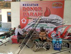 Babinsa Sawit Turut Mendukung Kegiatan Donor Darah Anggota Difabel