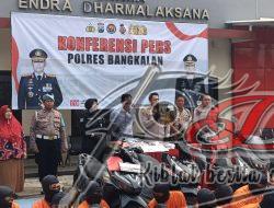 Kapolres Bangkalan Pimpin Rilis Pengungkapan Kasus Kriminal, Narkoba, dan Laka Lantas Periode Januari 2025