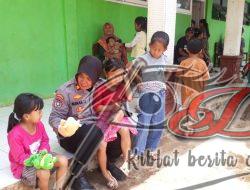 Polres Pasuruan Beri Trauma Healing Anak – anak Korban Bencana Tanah Gerak di Purwodadi