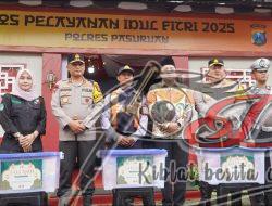 Cek Kesiapan Kapolda Jatim Tinjau Pos Pelayanan Ops Ketupat Semeru 2025 di Pandaan