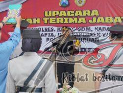 Serah Terima Jabatan Wakapolres hingga Kapolsek Winongan Digelar di Mapolres Pasuruan