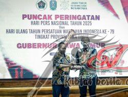 Kapolda Jatim Raih Penghargaan Prapanca Award di Puncak HPN 2025