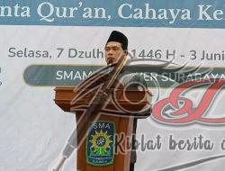 Hadiri Wisuda Ke-5 Tahfidzul Qur’an Foskam SMP/MTs Muhammadiyah Se-Surabaya, Ini Pesan Dikky Syadqomullah