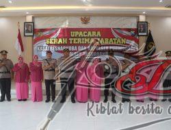 Pimpin Sertijab, Kapolres Pasuruan Tekankan pejabat baru Wilayahnya Aman dari Gangster dan Narkoba