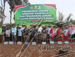 Kolaborasi Untuk Swasembada : Polres Pasuruan Tanam Jagung Serentak di Lahan Perhutanan Sosial
