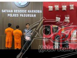 Ungkap Kasus Sabu, Polres Pasuruan Amankan Pasutri di Rembang dan Sita 4.5 Gram Barang Bukti