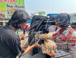 Polwan Polres Pasuruan Berbagi Nasi Kotak dalam Giat Rutin “Jumat Berkah”