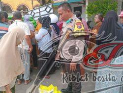 Polsek Gempol Gelar Gerakan Pangan Murah, 6 Ton Beras Bulog Ludes Terjual