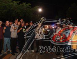 Polres blitar bersama TNI dan pemkab serta elemen masyarakat gelar patroli skala besar pastikan harkamtibmas blitar raya kondusif dan aman