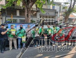 Polres Gresik Gelar Gerakan Pangan Murah Masyarakat dan Driver Ojol Sumringah
