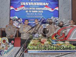 Satlantas Polres Blitar Gelar Syukuran Peringatan HUT Lantas ke-70