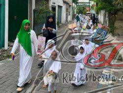 Santri Cilik Meriahkan Hari Santri Nasional, TPQ Rochmatulloh Gelar Pawai dan Makan Bersama