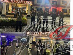Polres Pasuruan Gelar Patroli Skala Besar Cegah Gangguan Kamtibmas Malam Akhir Pekan