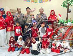 Polantas Menyapa Anak-Anak PG–RA–TK AL AMIN, Kenalkan Profesi Polri Dengan Cara Menyenangkan