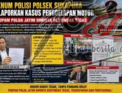 Oknum Polisi Polsek Sukapura Dilaporkan Kasus Penggelapan Motor, Propam Polda Jatim Diminta Bertindak Tegas